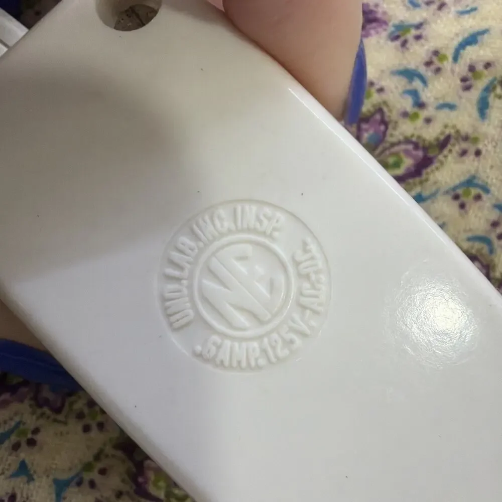 Vintage Rare 1972 Sunbeam Heating Pad Purple Floral Original Box & Manual Tested - Picture 16 of 16